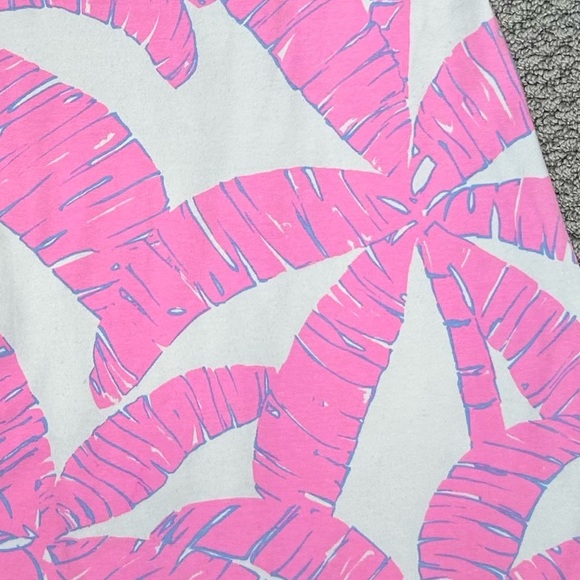 Mahi Gold V-Neck Pink Tropical Tank Mini Dress Size Small - Picture 5 of 6